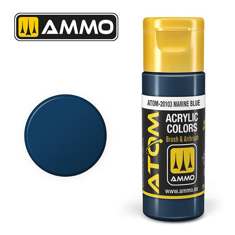 MiG Ammo ATOM COLOR Marine Blue (20103)